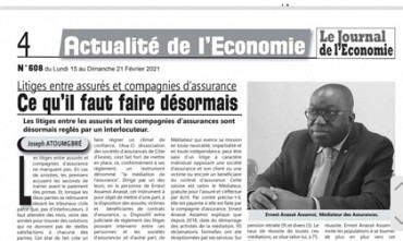 REVUE DE PRESSE: JOURNAL DE L'ECONOMIE