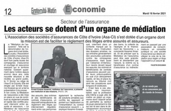 REVUE DE PRESSE: FRATERNITE MATIN 